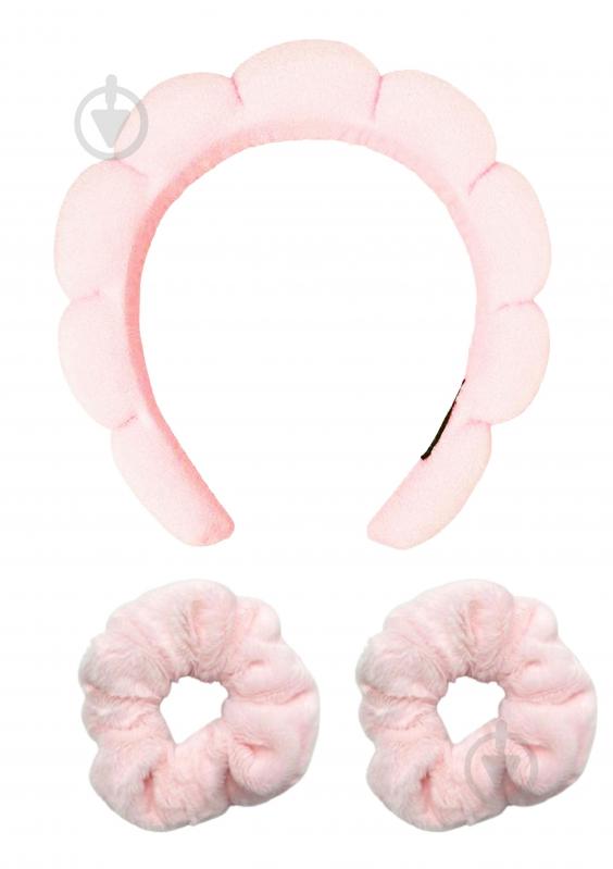 Обруч SPL + резинки 2 шт. пудра - фото 1