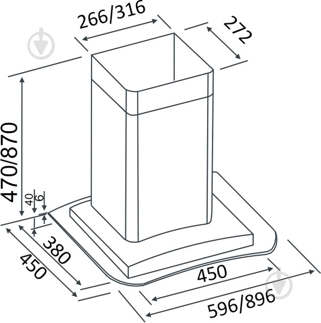 Вытяжка Eleyus Optima 750 LED SMD 60 M IS - фото 12