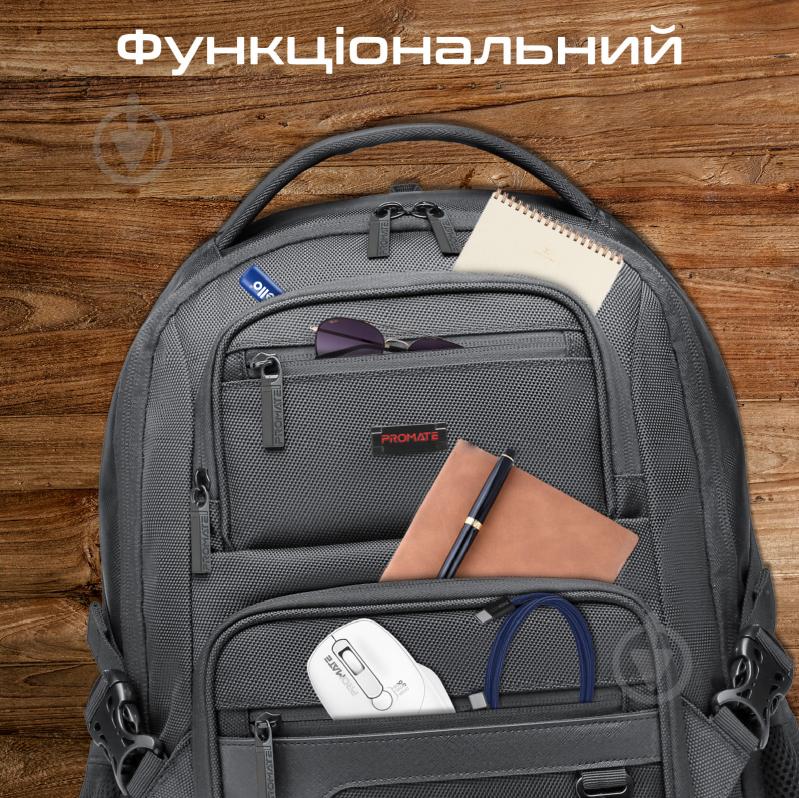 Рюкзак для ноутбука Promate 15.6" black (elitepack-lite) ElitePack-Lite - фото 3