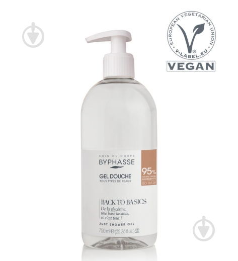 Гель для душа Byphasse BACK TO BASICS для всех типов кожи 750 мл - фото 2