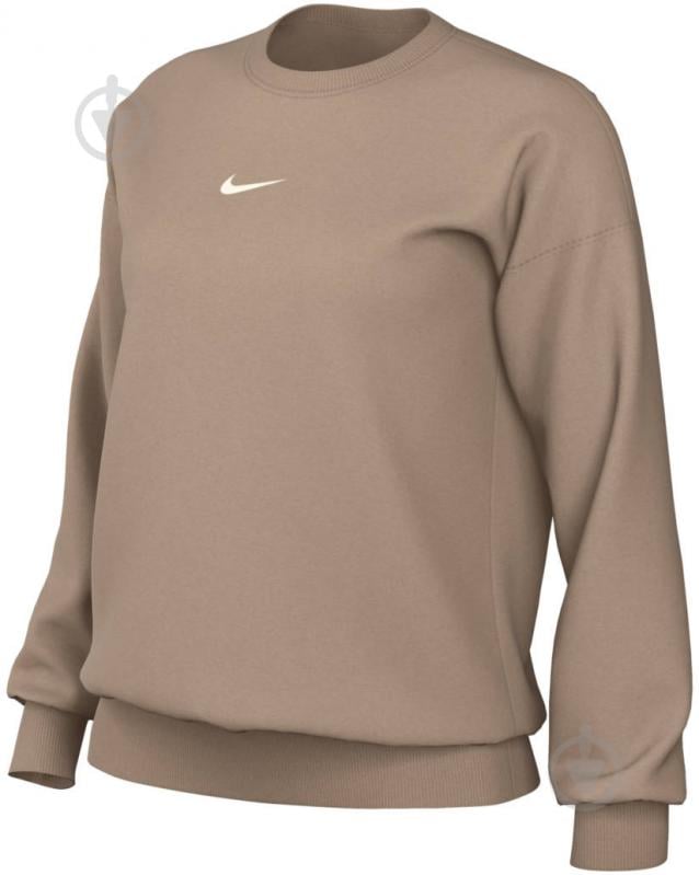 Свитшот Nike W NSW PHNX FLC CREW OS DQ5733-200 р.XS бежевый - фото 5