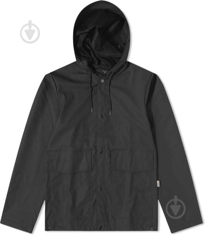 Куртка чоловіча демісезонна Rains Short Hooded Coat 1826-001 р.2XS/XS чорна - фото 5