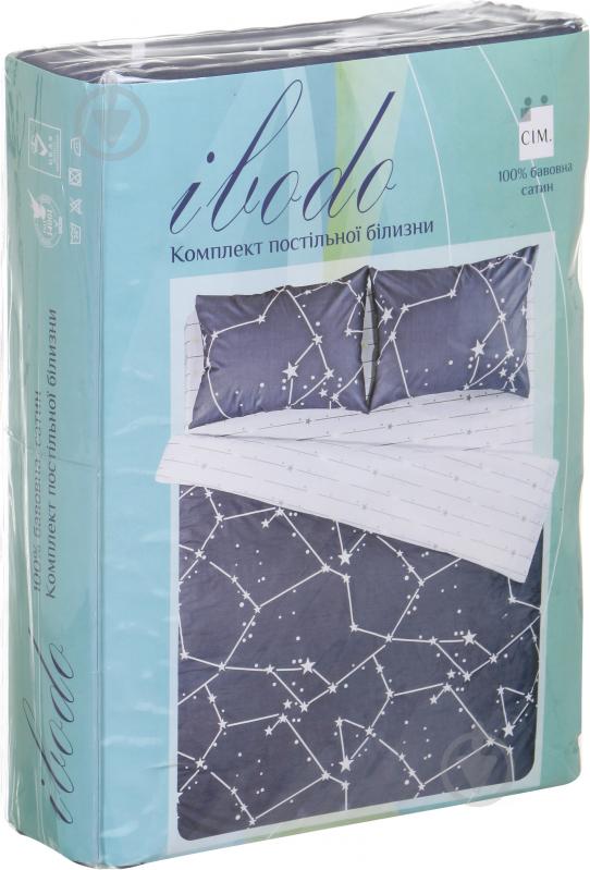 Комплект постільної білизни Сузір'я сімейний синій із блакитним Ibodo - фото 2