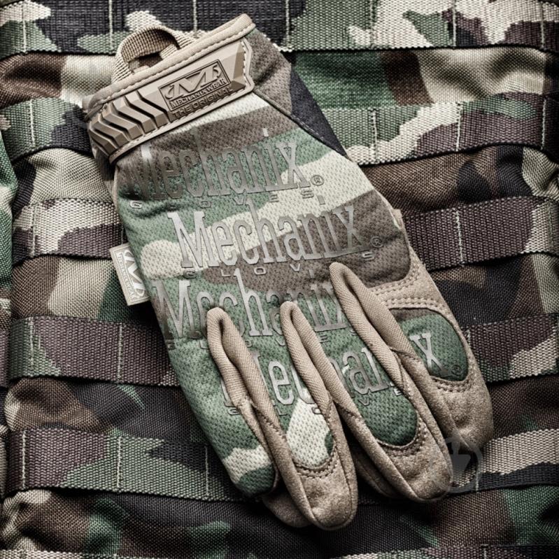 Перчатки Mechanix тактические "THE ORIGINAL® WOODLAND CAMO GLOVES" L - фото 8