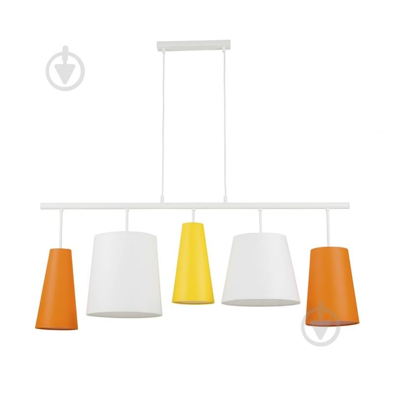ВИТРИНА! Люстра подвесная TK Lighting 5x60 Вт E27 белый 2217 - фото 1