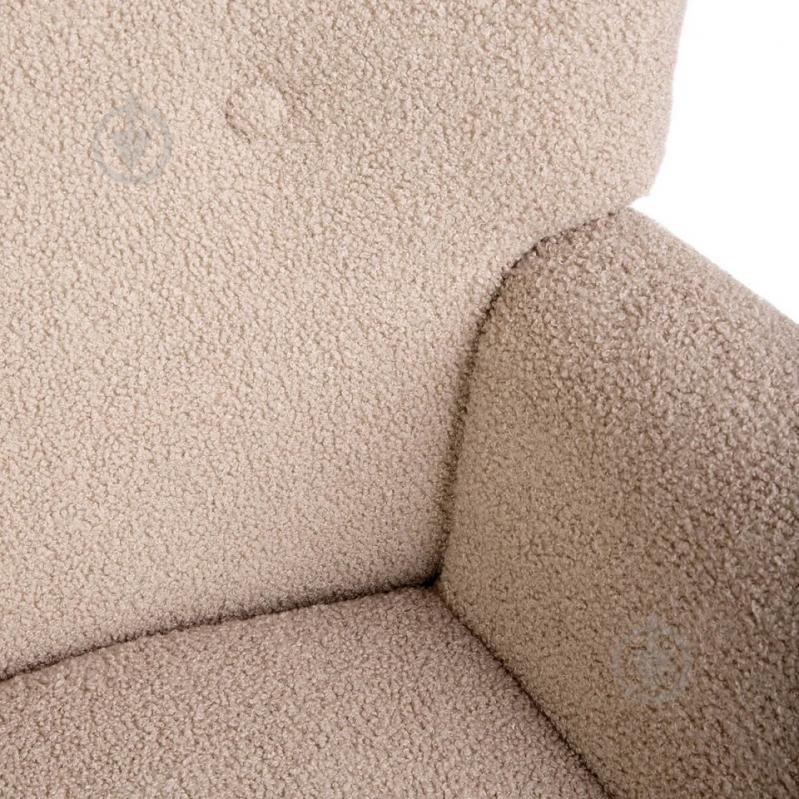 Кресло Homla MOSS ткань TEDDY BOUCLE 72x73x92 см бежевый - фото 4