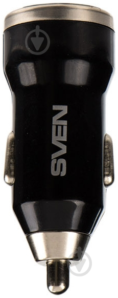 Зарядний пристрій у машину Sven USB Car Charger C-123 Black - фото 2