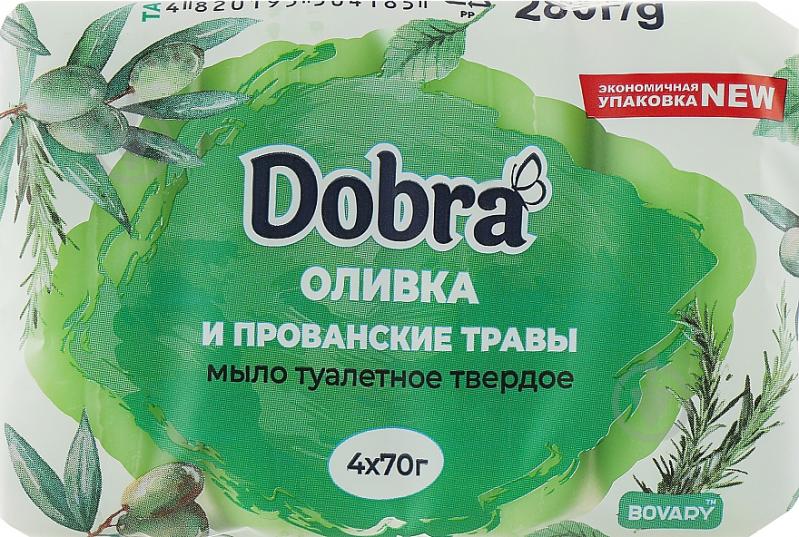 Мило Dobra Оливка Та Прованські Трави 70 г 4 шт./уп. - фото 1