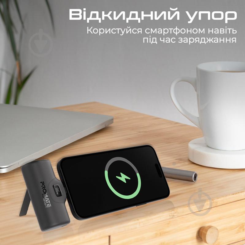 Повербанк Promate 5000 mAh black (powerup-c.black) - фото 9