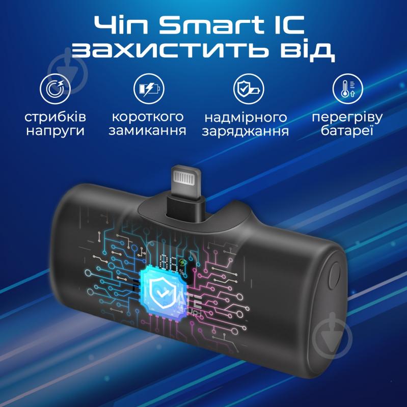Повербанк Promate 5000 mAh black (powerup-i.black) - фото 5 Повербанк Promate 5000 mAh black (powerup-i.black) - фото 5