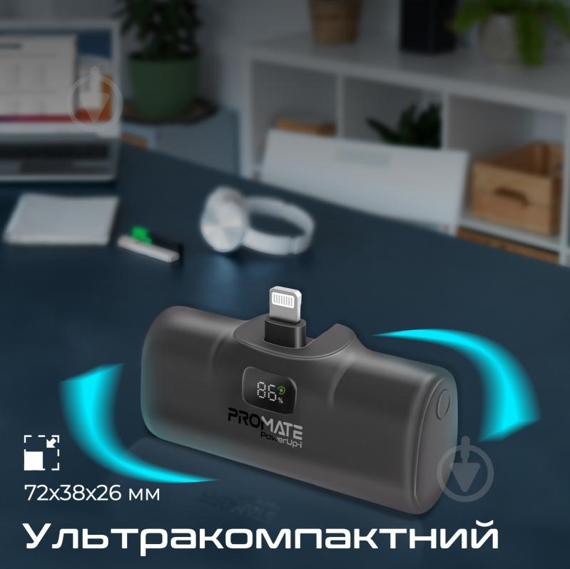 Повербанк Promate 5000 mAh black (powerup-i.black) - фото 7 Повербанк Promate 5000 mAh black (powerup-i.black) - фото 7