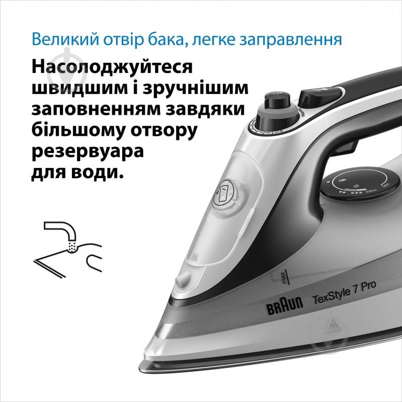 ВИТРИНА! Утюг Braun SI7149WB TexStyle 7 Pro - фото 6