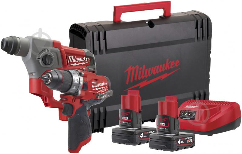 Набор аккумуляторного инструмента Milwaukee M12 FPP2B-402X 4933459812 - фото 1