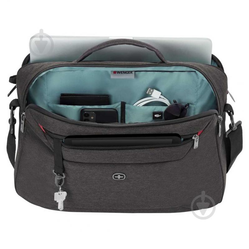 Сумка-рюкзак Wenger MX Commute 16" grey (611640) - фото 4 Сумка-рюкзак Wenger MX Commute 16" grey (611640) - фото 4