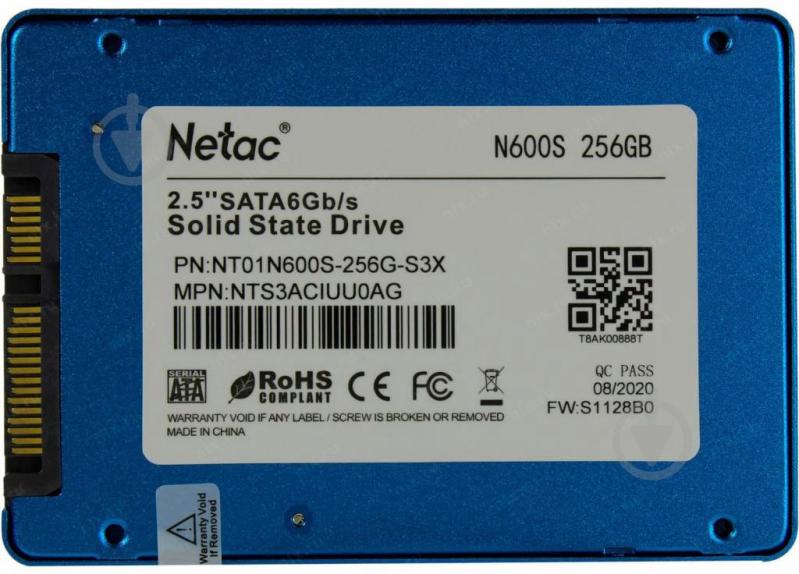 SSD-накопитель Netac N600S 256GB 2,5" SATA 3D NAND (NT01N600S-256G-S3X) - фото 5