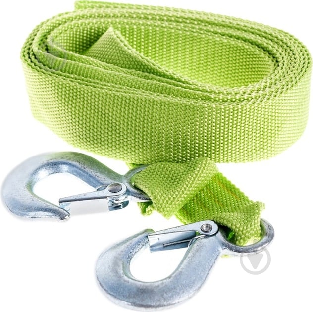 Трос буксирувальний Vitol 4 м 3 т (TP-206-3-1) зелений - фото 2 Трос буксирувальний Vitol 4 м 3 т (TP-206-3-1) зелений - фото 2