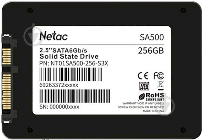 SSD-накопитель Netac SA500 256GB 2,5" SATA 3D TLC (NT01SA500-256-S3X) - фото 6