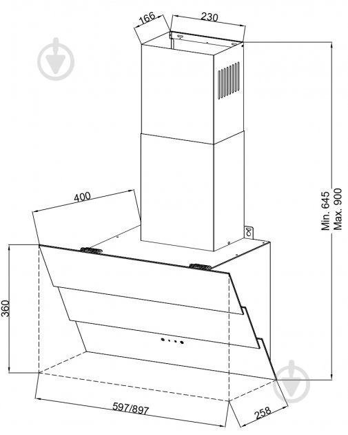 Вытяжка Zirtal PACO 60 WH - фото 6