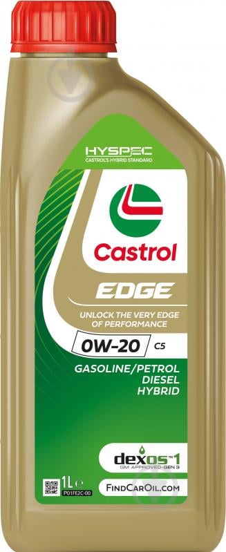 Моторне мастило Castrol Edge C5 0W-20 1 л (CS 0W20 E C5 1L) - фото 1