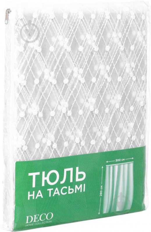 Тюль на тесьме 300х280 белая 9203 Deco - фото 5