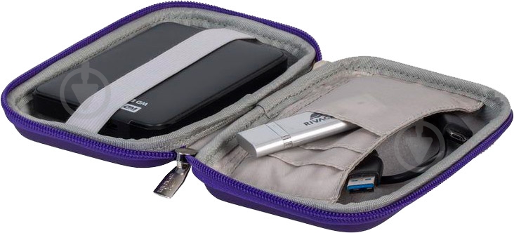Сумка для HDD RivaCase violet (9101 (Ultraviolet) HDD) - фото 5