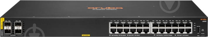 Комутатор ARUBA BY HPE 24PORT 4SFP 6000 (R8N87A) - фото 1