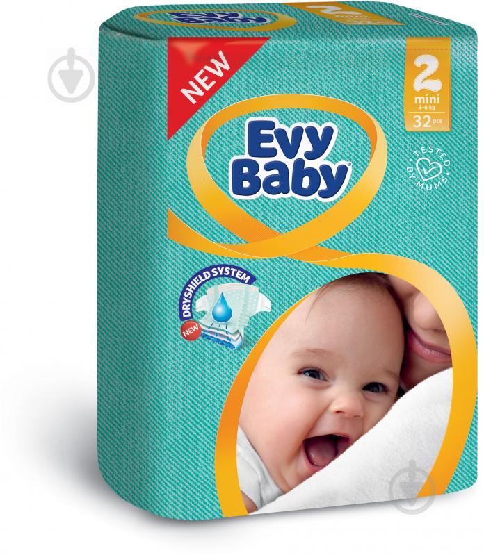 Подгузники Evy Baby Mini 2 3-6 кг 32 шт. - фото 1