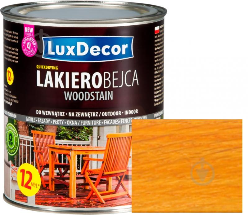 Лакобейц для древесины LuxDecor сосна глянец 2,5 л - фото 1