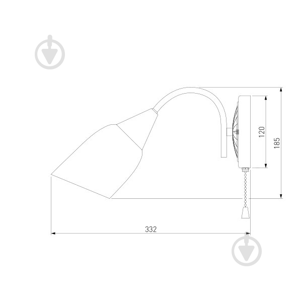 ВИТРИНА! Бра Strotskis Ellene 1x40 Вт E27 хром 30149/1 - фото 4