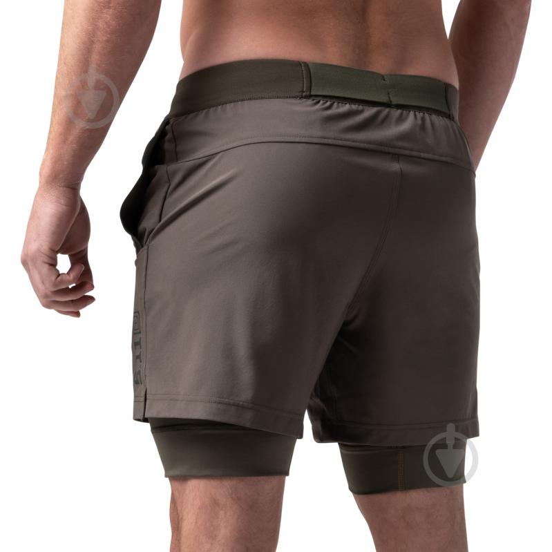 Шорты 5.11 Tactical тренировочные "PT-R HAVOC PRO SHORTS" 82411-186 р. М зеленый - фото 7