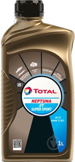 Моторне мастило Total Super Sport 2T 1 л (NEPT 2T SS 1L) - фото 1