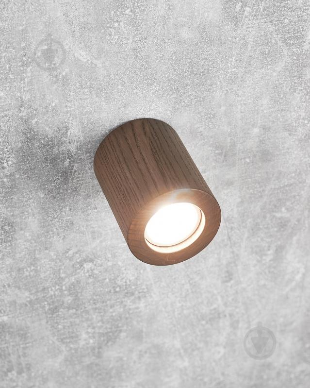 ВИТРИНА! Светильник точечный Iterna Ceiling LW007 35 Вт GU5.3 дерево темное - фото 1