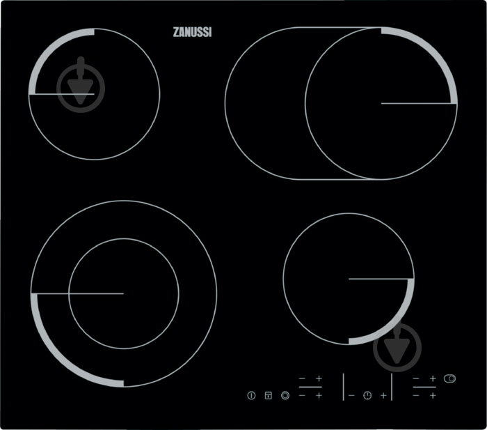 Варочная поверхность электрическая Zanussi ZEV56646FB - фото 1