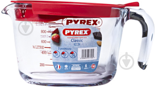 Мерная кружка Classic с крышкой 1 л (264P000) Pyrex - фото 1