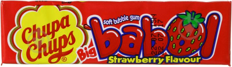 Chupa Chups Big Babol полуниця 21 г - фото 1