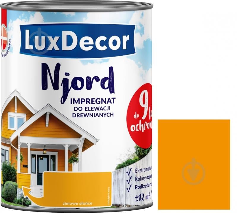 Импрегнат LuxDecor Njord Жидкая лава мат 0,75 л 0,9 кг - фото 1