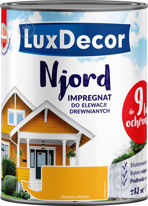 Імпрегнат LuxDecor Njord Скалистий берег мат 0,75 л 0,9 кг - фото 2