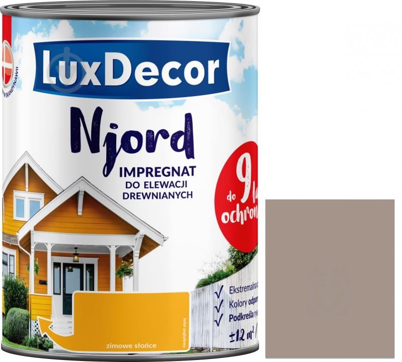 Імпрегнат LuxDecor Njord Стадо північних оленів мат 0,75 л 0,9 кг - фото 1