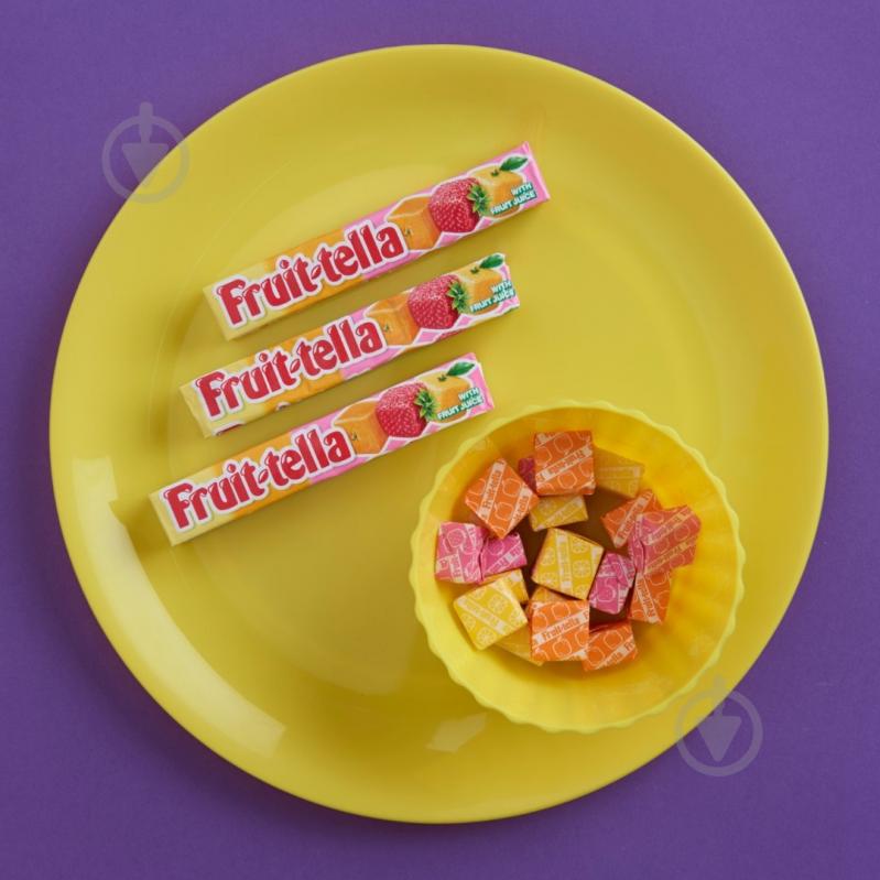 Цукерки жувальні Fruit-tella Асорті фруктове 42,5 г - фото 4