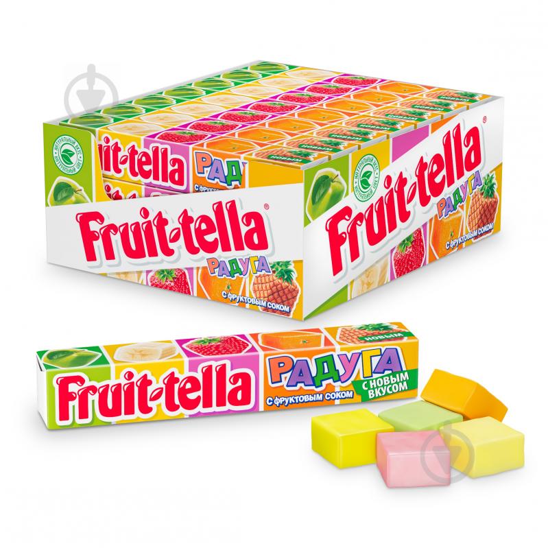 Цукерки жувальні Fruit-tella Веселка 42,5 г - фото 2