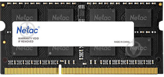 Оперативная память Netac SODIMM DDR3 4 GB (1x4GB) 1600 MHz (NTBSD3N16SP-04) - фото 1