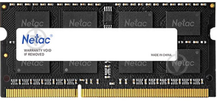 Оперативная память Netac SODIMM DDR3 8 GB (1x8GB) 1600 MHz (NTBSD3N16SP-08) - фото 1