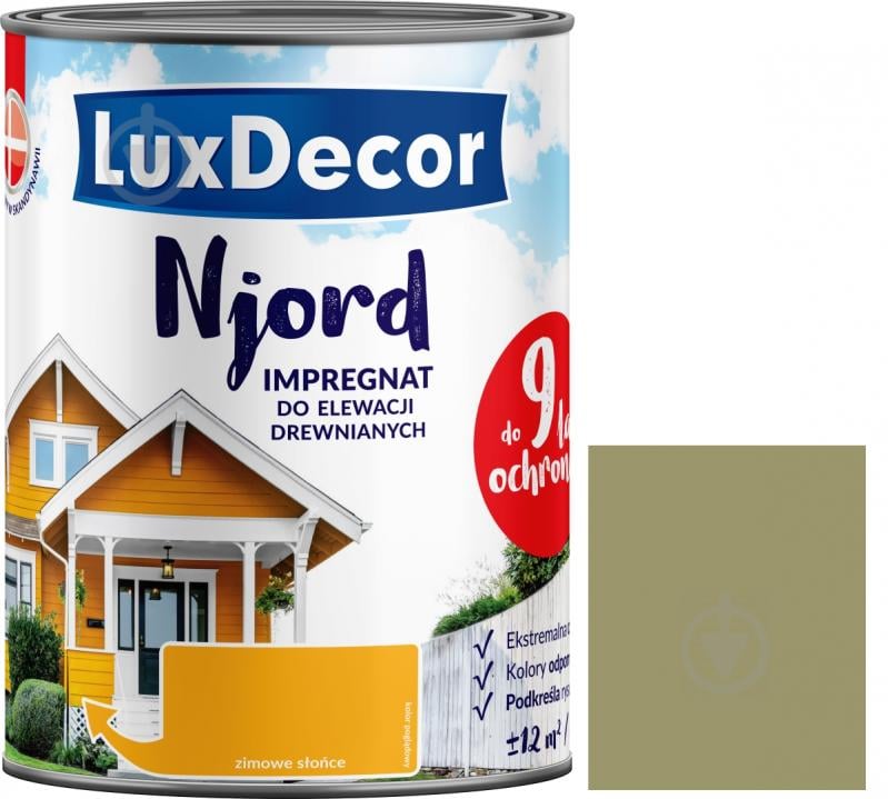 Импрегнат LuxDecor Njord Сушеный укроп мат 2,5 л 2,75 кг - фото 1