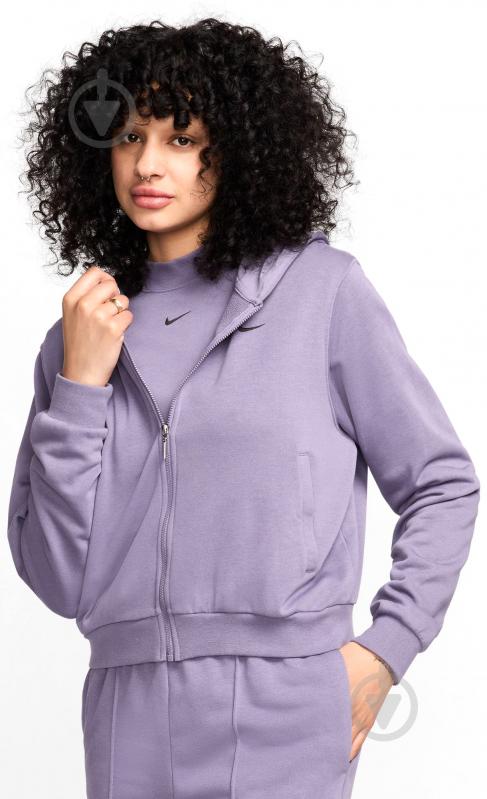 Джемпер Nike W NSW NK CHLL FT FZ HDY FN2415-509 р.L фиолетовый - фото 1