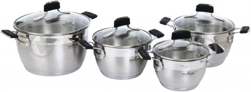 Набір каструль Maxmark 8 предметів MK-VS5408LG - фото 1