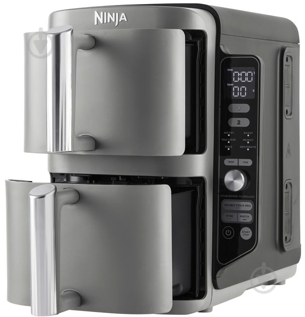 ВІТРИНА! Мультипіч NINJA Double Stack XL 2-Level Air Fryer (SL400EU) - фото 4 ВІТРИНА! Мультипіч NINJA Double Stack XL 2-Level Air Fryer (SL400EU) - фото 4