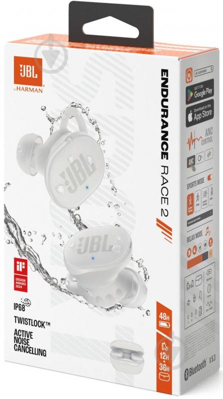 Наушники беспроводные JBL Endurance Race 2 white (JBLENDURACE2WHT) - фото 11 Наушники беспроводные JBL Endurance Race 2 white (JBLENDURACE2WHT) - фото 11