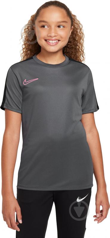 Футболка Nike K NK DF ACD23 TOP SS BR DX5482-069 р.L серый - фото 1