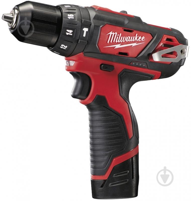 Шуруповерт ударный аккумуляторный Milwaukee M12 BPD-202C 4933441940 - фото 1