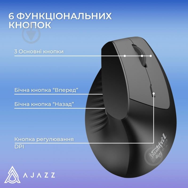 Мышка беспроводная Ajazz i-300 Black (i300-B) - фото 13 Мышка беспроводная Ajazz i-300 Black (i300-B) - фото 13